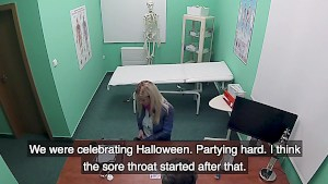 Deep orifice exam at the cock doctor's office Deep orifice exam at the cock doctor's office