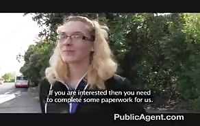 Ugly blonde slut gets fucked in public on camera, I tried picking up better looking girls but this was the best I could do...