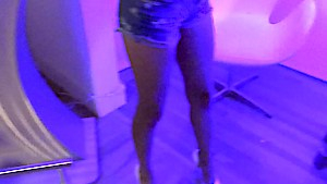 Teen girls in superhero costumes banging a lucky guy on Halloween