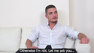 Beautiful casting agent fucks well hung stud