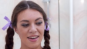 Fat load on Tiffany's tits