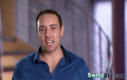 Lucky dude bangs two swinger wives