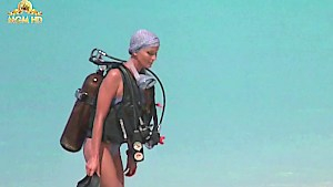 Beautiful Bo Derek showing off her hairy pussy at the beach