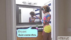 Chocolate princess becomes slave to dick