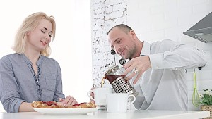 Sweet blonde gets her pussy eaten and ass fucked