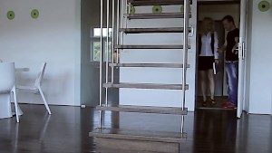 Horny blonde doesn't mind the cum on her glasses