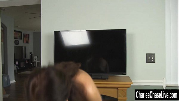 Busty Charlee Chase Sucks Cock in Puffy Winter Coat