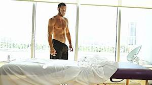 Victoria Rae Black enjoys massage