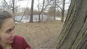 Amateur girl POV fucked in public