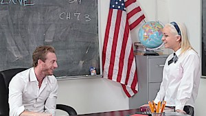 Naughty schoolgirl fucks for better grades