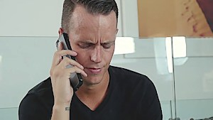 Angry babysitter is tamed by a huge dong