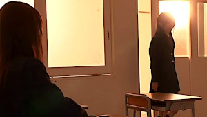 Lesbian schoolgirls please each others teen pussy