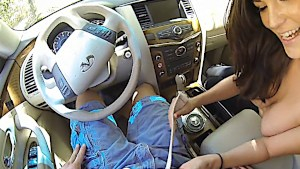 Busty Holly Michaels fucked in a car