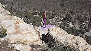 No one is there to interrupt this MILF' yoga fucking class