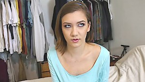 Naughty stepsis has one way to soothe her angry bro