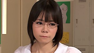 Naughty Asian student Yui Tsubaki licked until she squirts