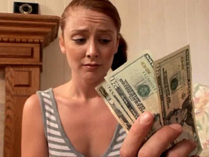 Ginger babysitter have rough sex for $$$