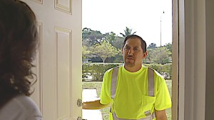 Brunette teen fucks the car mechanic