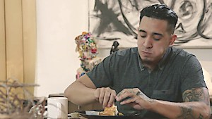 Hot ebony begs to be choked and fucked