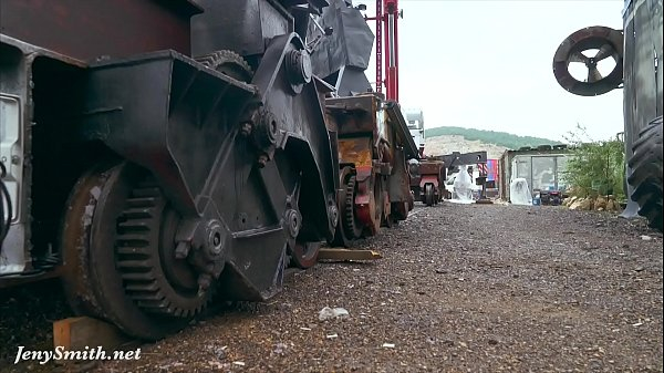 Great camel toe and big ass in tight white suit by Jeny Smith