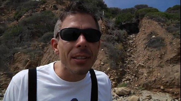 Blonde Bimbo on the beach