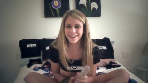 Tiny girls gets loud when she climaxes during masturbating