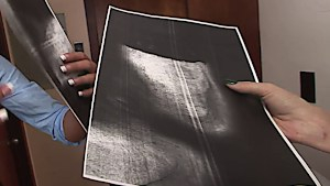 Two secretaries play with boss's dick at the office