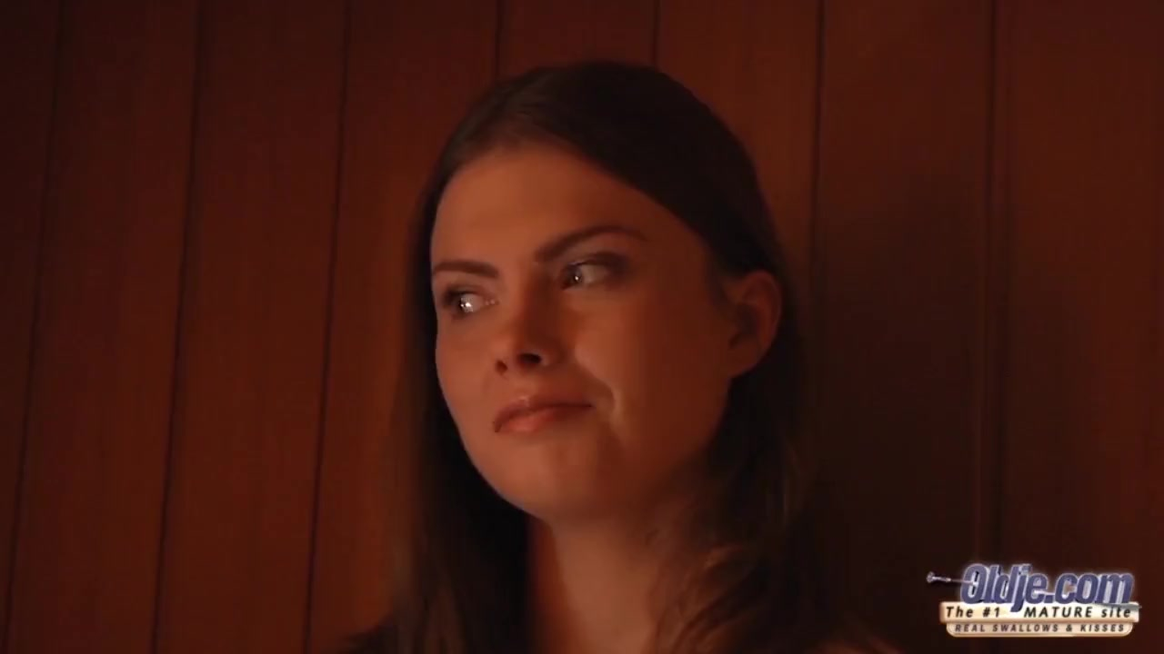 Young girl round ass 69 oral sex steamy fucking old cock in the sauna