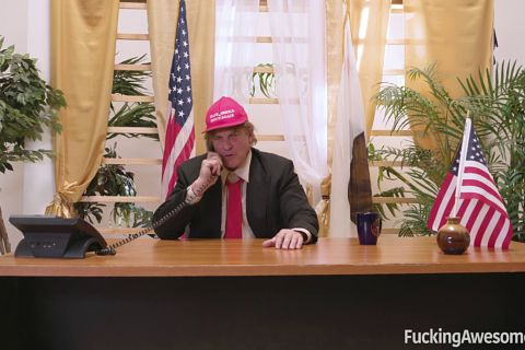 Diamond Helps Her Commander In Chief Get A Load Off