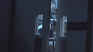 Petite waitress licked and romped in the office