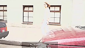 Gymnast spreads her legs completely while riding