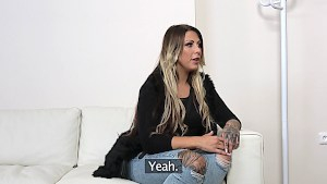 Thick German babe gets the casting couch treatment