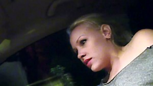 Russian hitchhiker sucking on a fat cock