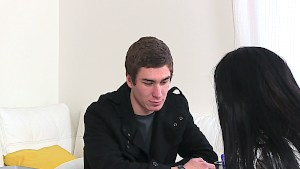 Porn agent Ana is pretty content with the young applicant's girth