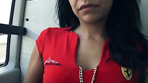 Lara Tinelli flashing in public