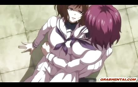 Busty hentai coed hard gangbang by monsters