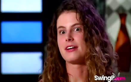 Excited swinger couples kiss and fuck in all-night orgy