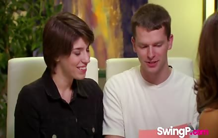 Swinger show young couples blowjob orgy cosplay