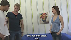 Black dude has a great time with his cock in her ass