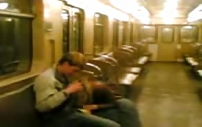 free porn Homemade movie of couple on Moscow's tube