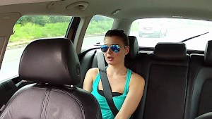 Czech girl forced to give head and pussy to the pervy cab driver