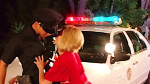 This cop busts a nut on the naughty slut