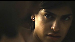 Lovely Liz Gallardo shows her small boobs and shaved mound