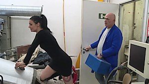 Hot German wife gets fucked by anal inspecor