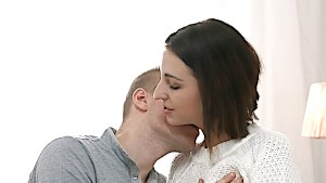 Hot teen sex ends with hot creampie