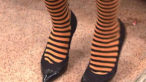 Lesbian honeys in a prison cell