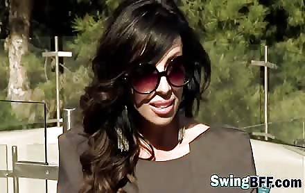 Hot milf goes to swinger party on a luxurious yatch