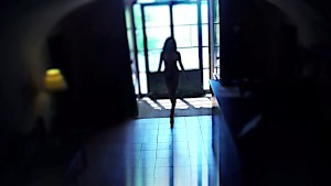 Hot body Latina running around naked in a hotel