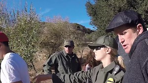 Frisky Latina fucked by border patrol officers