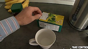 Sexy officer blowing prisoner